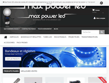 Tablet Screenshot of max-power-led.com